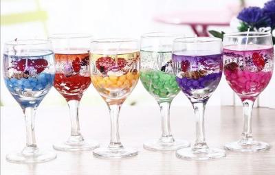 Creative Heart Transparent Jelly Candle 6 Color Goblet High Quality Craft Wax Festival Atmosphere Candle Factory Direct Sales