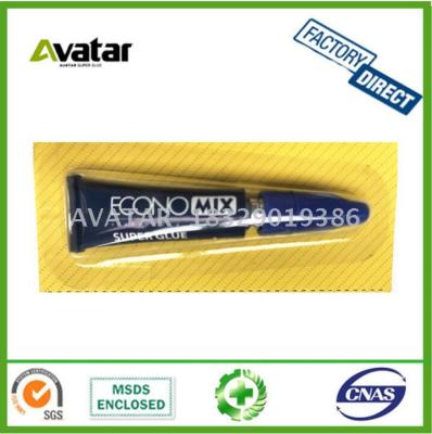 2017 factory wholesale ECONO MIX cyanoacrylate 6pcs super glue