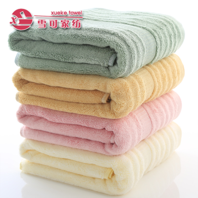 bath towel Bamboo fiber towels new paragraph plain wave pattern broken towel soft water  towels