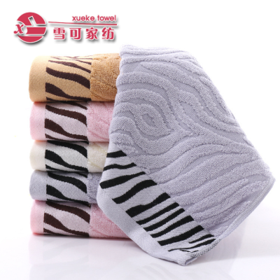 Bamboo towel soft anti-bacterial face and beauty towel advertising gift set tiger stripes