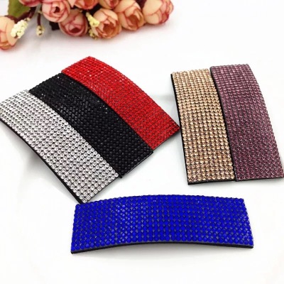 2 yuan shop accessories supply monochrome drill BB clip rectangular side clip Korean version of the plate hairpin multi-color mix