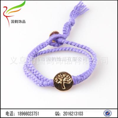 Life tree multi - layer woven cotton thread bracelet