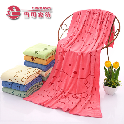 bath towel Microfiber towel dry hair soft absorbent thickened towel