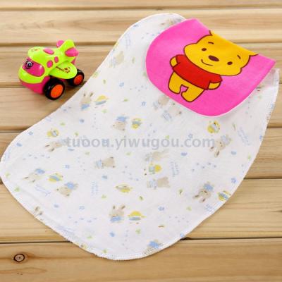 Baby cotton sweat towel baby children double gauze pad back towel kindergarten sweat towel 0-8 years old