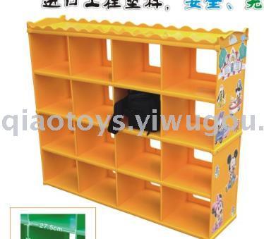16 compartment book cabinet