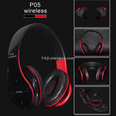 P05 new recording headset wearing a Bluetooth headset
