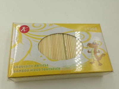 Disposable High-Quality Disinfection Exquisite Toothpick Natural Bamboo Sanitary Whole Box Large Packaging Toothpick Wholesale