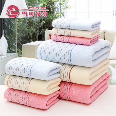 Gift sets of towels cotton yarn yarn diamond plaid towel towel color line jacquard holiday labor insurance gifts