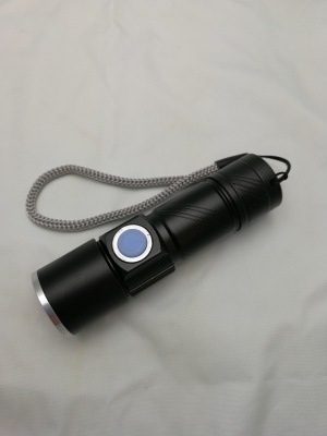 Mini USB rechargeable retractable focused torch, USES, bright, high power
