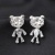 Bear Animal Fashion AliExpress Wish High-End Stud Earrings Necklace Black Earrings Factory Wholesale Straight Mixed Batch