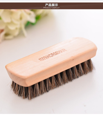 Trumpet square lengthened soft hair does not hurt cortical horse mane hairbrush brush high grade leather cleaning brush