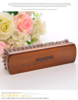 Square horseshoe bristles brushes brushes brushes do not hurt cortical leather shoes brush