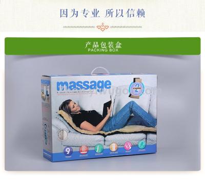 Heating body vibration plush massage cushion massage mattress fever function body massage pad