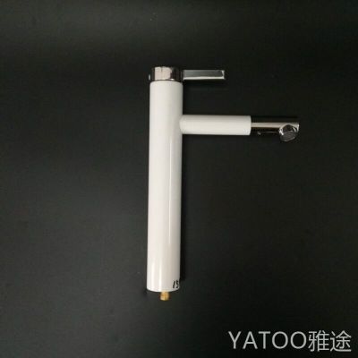 Export South America Africa hot and cold faucet wash basin basin basin basin basin wash basin mixer baked white paint