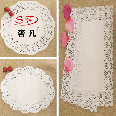 Food grade cake at the end of paper pad hollow lace paper dessert flower paper pad paper insulation pad