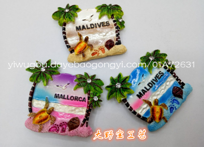 Click the coconut tree turtle refrigerator stickers, manufacturers direct sales.
