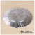 New creative gold and silver edge glass plating plate round pearl plate western glass mat plate