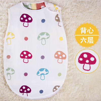 Pure cotton six - layer 40 baby kick-proof vest type sleeping bag wholesale