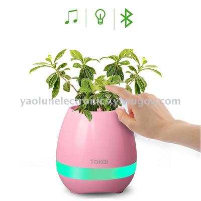 Factory direct can play intelligent music flower pots plant play Bluetooth link