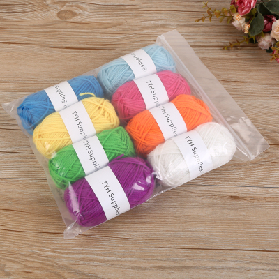 The factory sells crochet hook knitting wool yarn baby wool yarn.