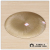 Gold plated round fruit plate glass fruit plate