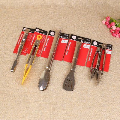 Stainless steel food clip baking cake of bread clip steamed bread clip buffet barbecue food clip Malatang food clip
