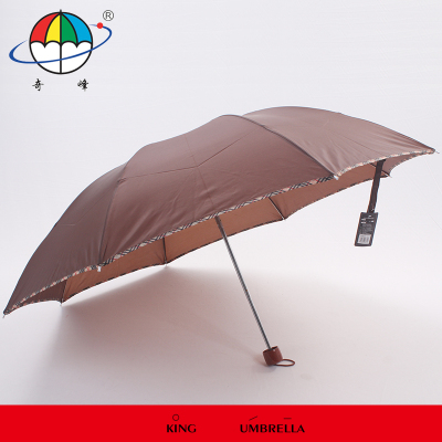 Umbrella Umbrella 8 b - 3619 polyester woven wooden handle with a clear Umbrella