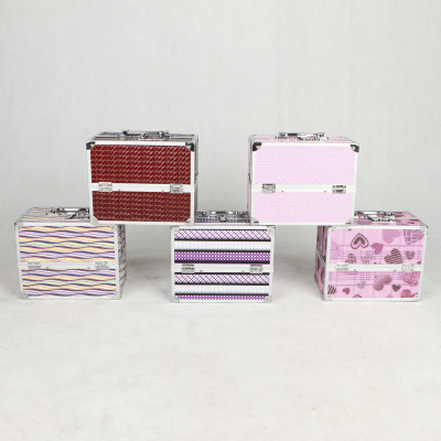 Cosmetic storage box Cosmetic bag Suitcase type Portable makeup box