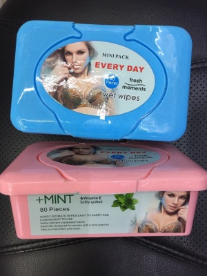 Clean dandruff wipes box set with wipes mint wipes