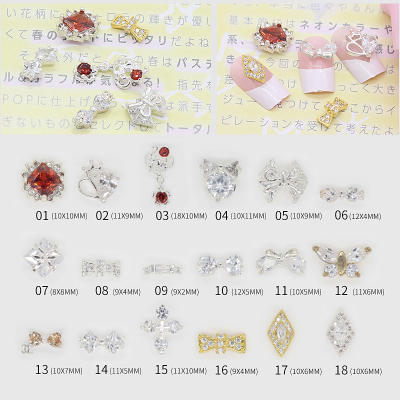 Zircon diamond, a popular nail diamond accessory, sells 53 bows and bows