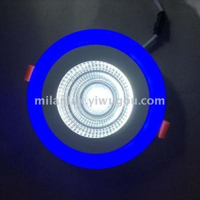 double color LED downlight 3W+6W