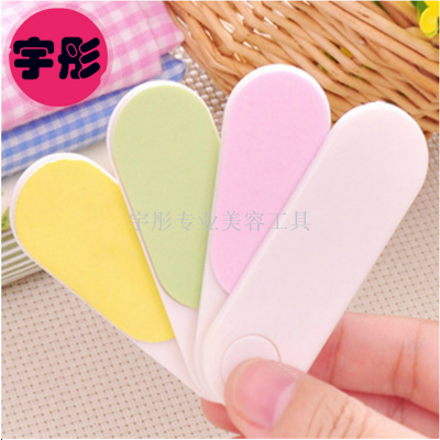 Four-color mini-rotating nail file polishing pan nail drop nail tool polishing sheet