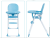 Children's dining chair baby dining table children multifunctional folding plastic dining chair.