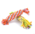 Factory Direct Sales Dog Toy Hand-Woven Candy Cotton String Dog Chew Toy Pet Bite Cord Teether Knot Toy