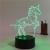 3D LED Table Lamps Desk Lamp Light Dining Room Bedroom Night Stand Living Glass motorcycle elephant unicorn eagle End 2