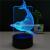 3D LED Table Lamps Desk Lamp Light Dining Room Bedroom Night Stand Living Glass Small Modern Next shark dolphin 9