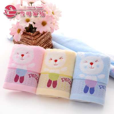 Children's towel cute rabbit and children's cartoon towel creative gift shop supermarket distribution