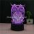 3D LED Table Lamps Desk Lamp Light Dining Room Bedroom Night Stand Living Glass Small Modern owl butterfly 34
