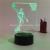 3D LED Table Lamps Desk Lamp Light Dining Room Bedroom Night Stand Living Glass Small globe Next Unique End 4