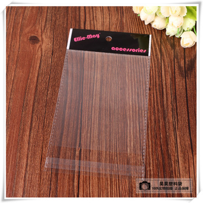 Small bag plastic bag Pearl film card head bag custom color printing OPP self-adhesive bag