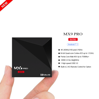 MX9PRO Android TVBOX 7.1 system 4K playback