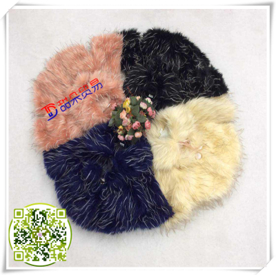  purchase sweet flower children's clothes girls take MAO qiu dong cap lapel warm fur clothing wholesale fashion belt