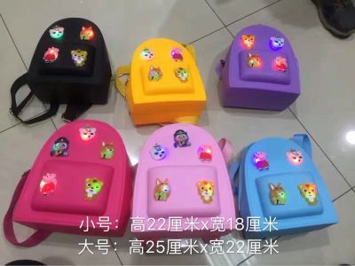 Love dance children backpack nail shoulder bag Messenger bag hand bag PU three bags