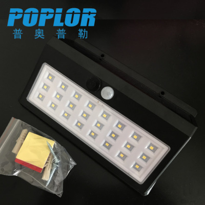 LED solar lamp / 5W/ 24 pcs chip /human induction / courtyard lamp /outdoor  lamp / lamp without electricity /waterproof