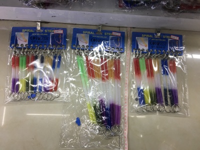 Plastic Spring Key Chain