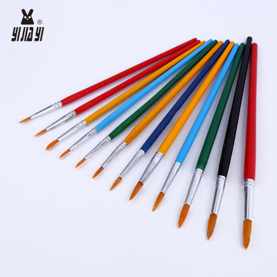 The new hot plastic rods nylon hook pencil plastic oil pointed brush manufacturers wholesale