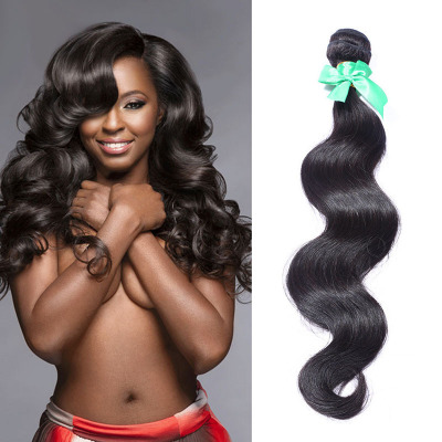 Europe and the United States burst of real hair curtain 8A original braided hair body wave