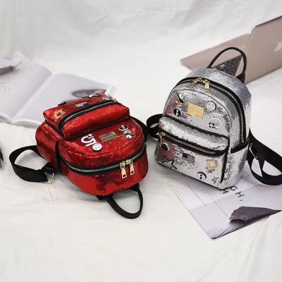 PU big eyes backpack backpack bag bag cartoon children parent-child Satchel
