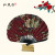 Small folding fan made of Japanese cotton fabric and shell fan
