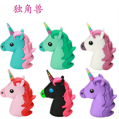 Expression Pack Mobile Power Cute Cartoon Unicorn Charger Po
